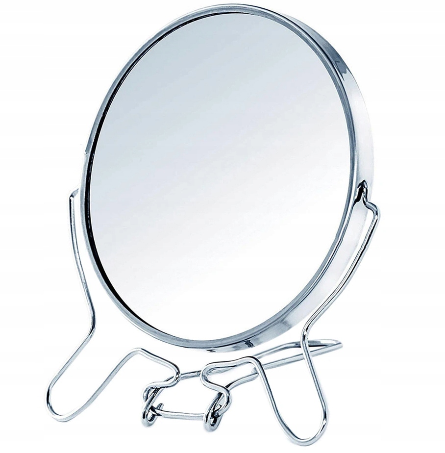 LUSTERKO DWUSTRONNE STOJĄCE POWIĘKSZAJĄCE METAL 4