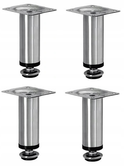 

Nóżka meblowa okrągła stopka 100mm chrom metal 4sz