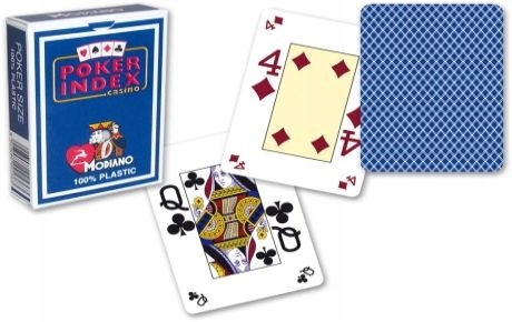 

Karty Do Gry Modiano 100% Plastik Jumbo Poker Lux