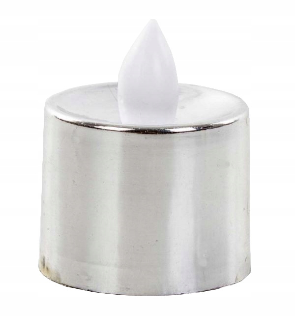 

Świeczka Led Lampka Znicz Wkład baterie srebrna