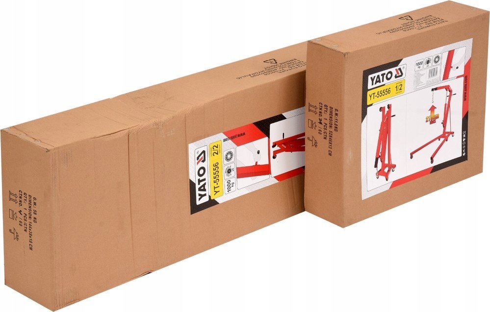 ŻURAW WARSZTATOWY 1000KG, 25-2100, 1580x1060x1560mm Yato Kod producenta YT-55556