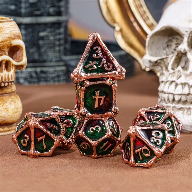 SMOCZY KAPŁAN - OTAR ZESTAW 7 METALOWYCH KOŚCI RPG Producent RGFK