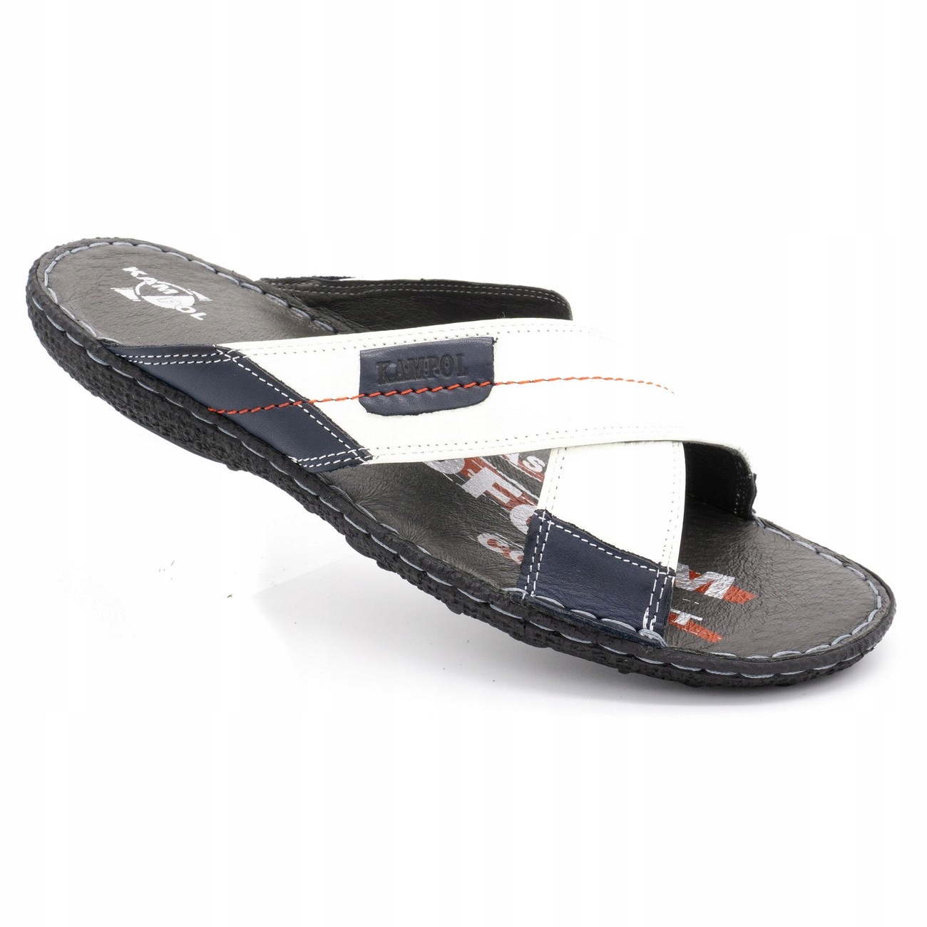 

Klapki Męskie Skóra Polskie 200 Białe 44