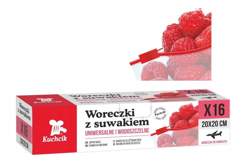 

Woreczki z suwakiem Kuchcik Mrożonki Samolot 16szt