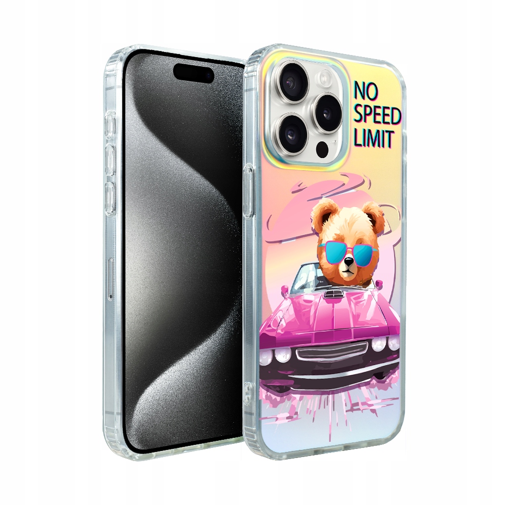 Pouzdro pro iPhone 15 Pro Ibizu s MagSafe, měnící barvu, růžové auto