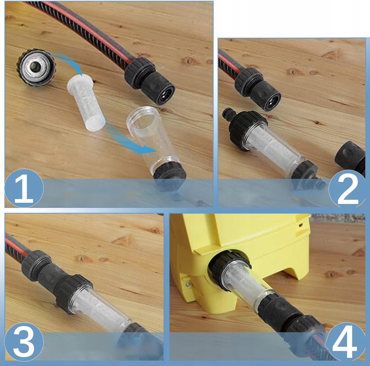 FILTR DO WODY DO SAMOCHODU RV I MYJKI CIŚNIENIOWEJ DOMU + 5 WKŁADAMI FILTRA EAN (GTIN) 0886545114965