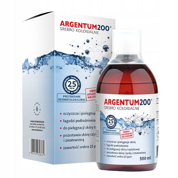 

Aura ARGENTUM200 Srebro Koloidalne 25ppm 500 ml