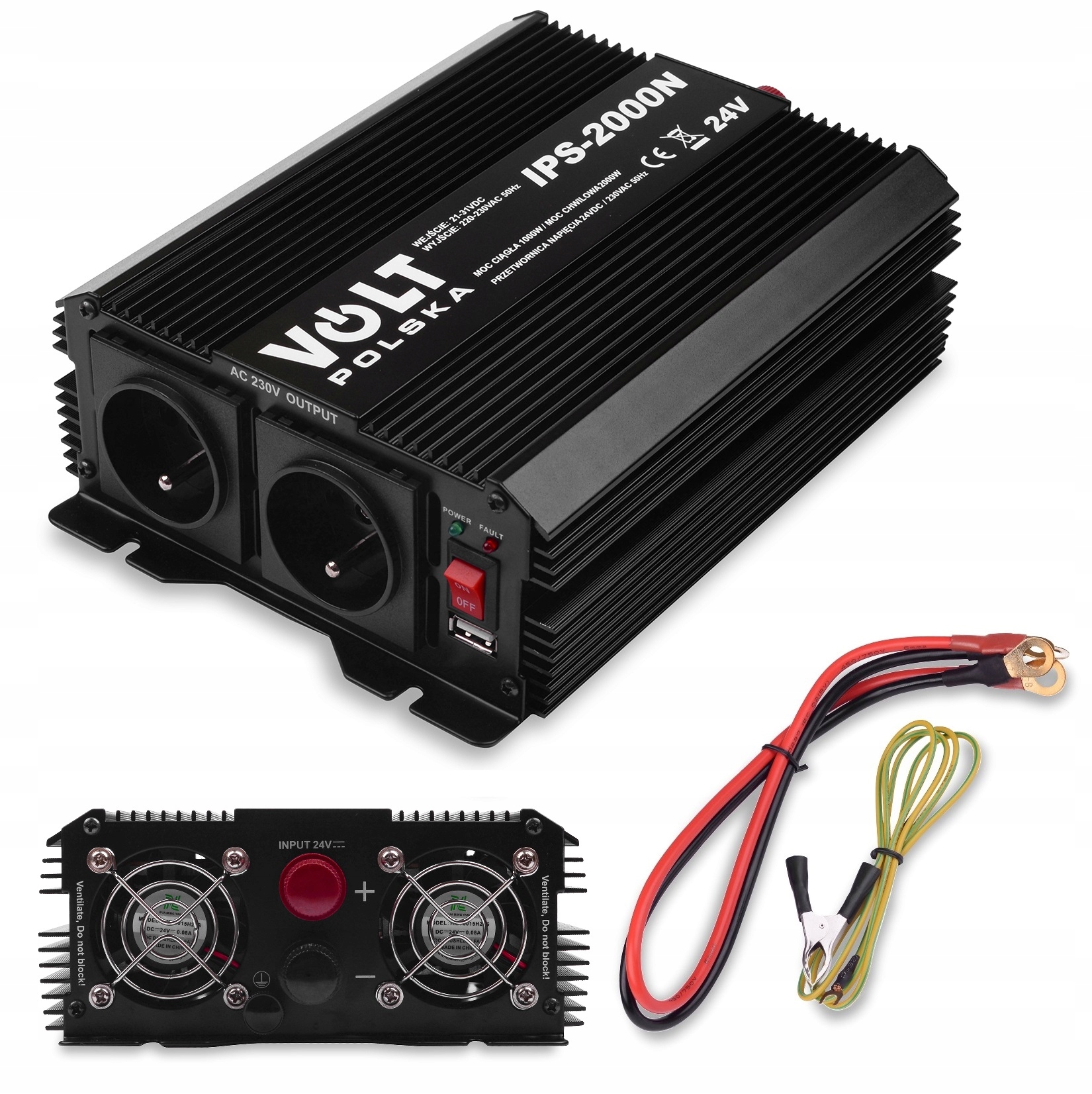 Інвертор IPS 2000N 24V (1000 / 2000W)