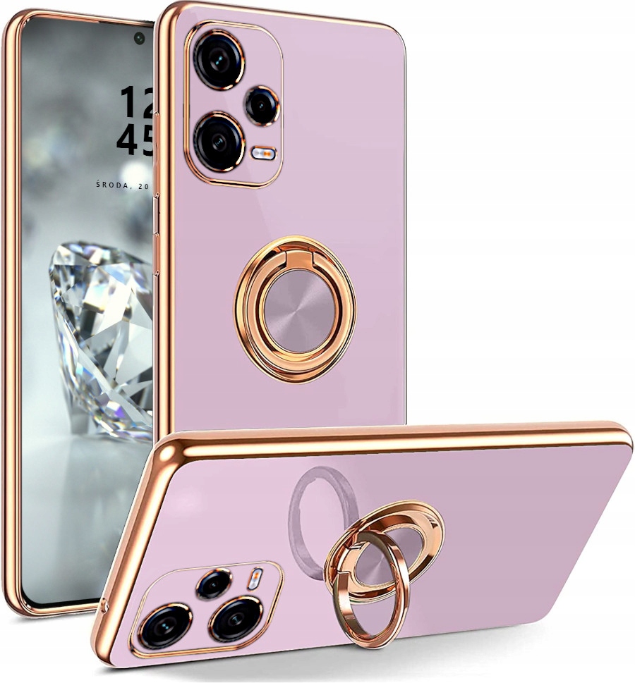 

Etui Ring Case Kolor Do Redmi Note 12 Pro+ Szkło