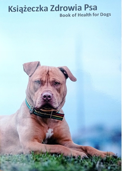 

Książeczka zdrowia psa Amstaff