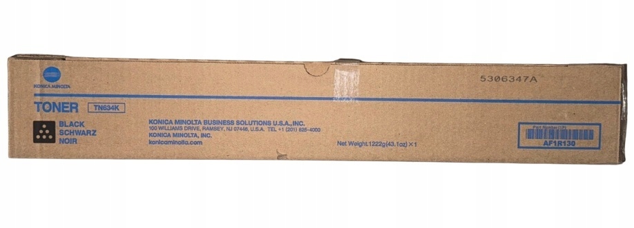 Toner Konica Minolta TN-634 AF1R150 čierny Originál TN634 Bizhub C1060