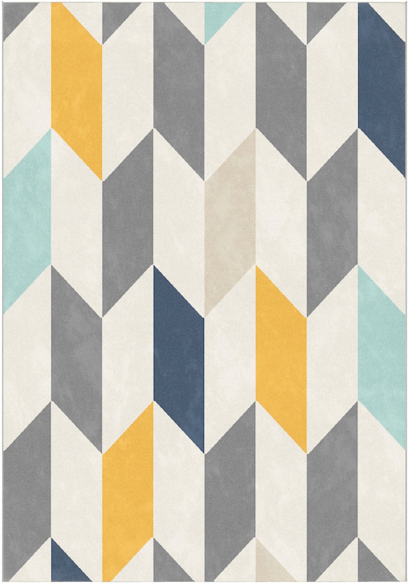 DYWAN CANVAS 120x170 18239-071 Romby Żółty