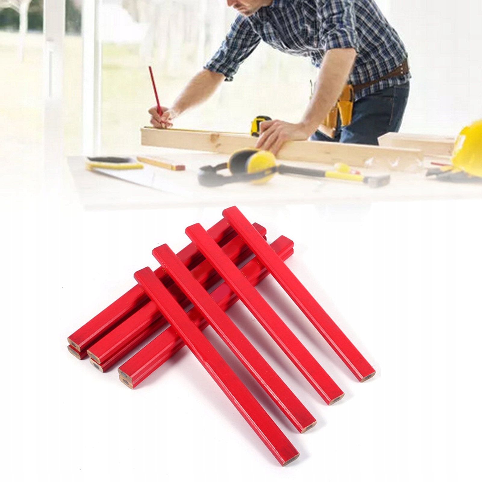 ZESTAW OŁÓWKÓW STOLARSKICH 10 SZT 175MM Rodzaj ołówek