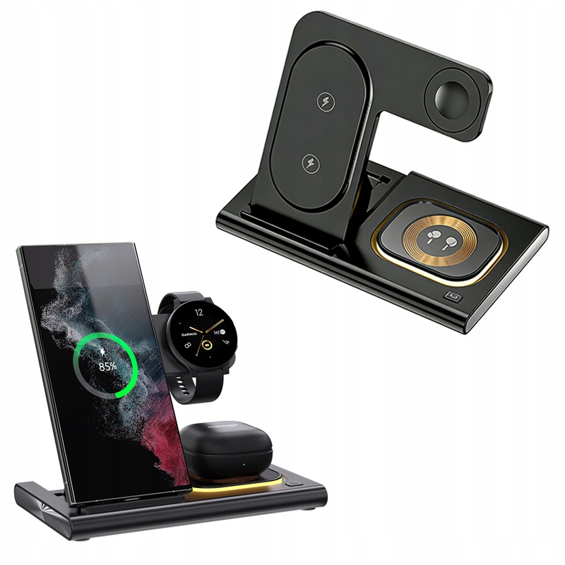 Bezprzewodowa ładowarka indukcyjna 3 w 1 Qi Szybka Do Ładowania Samsung Galaxy S25