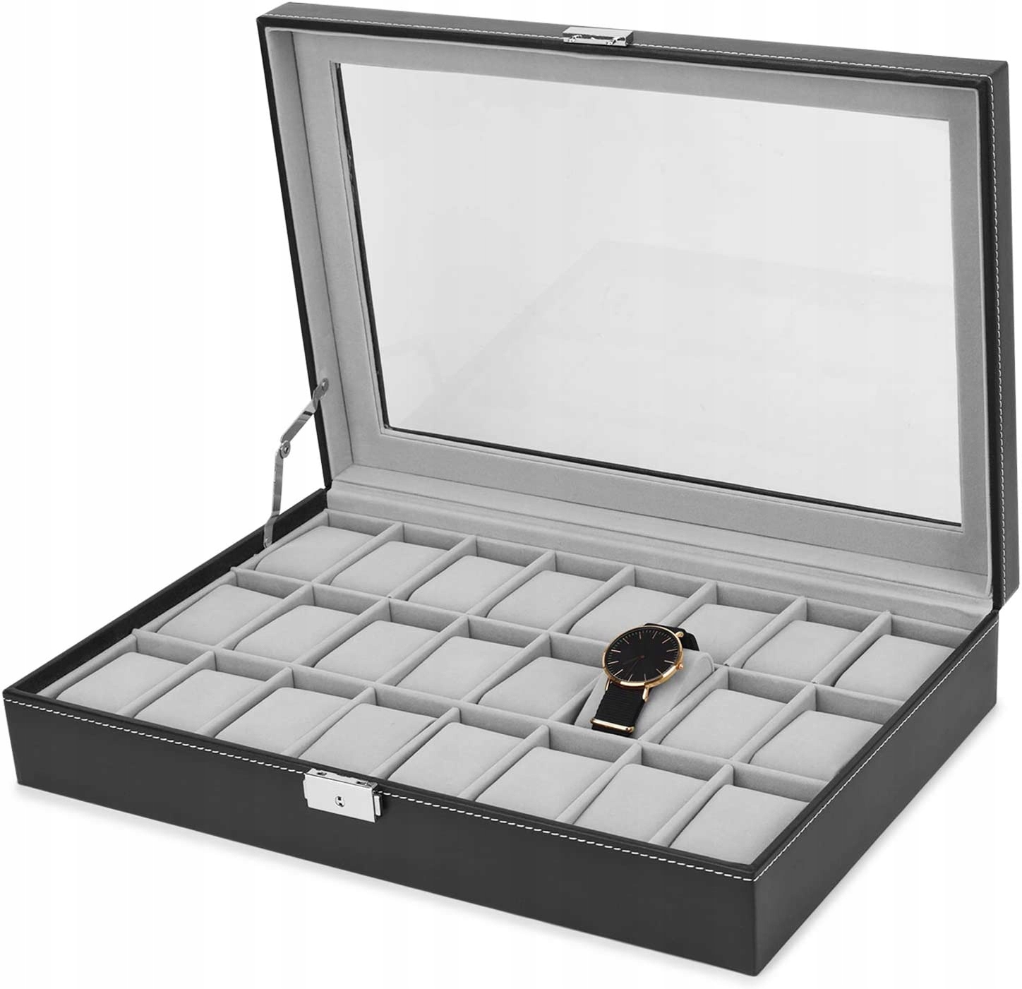 

Pudełko Etui Organizer Szkatułka Na Zegarki 24 G12