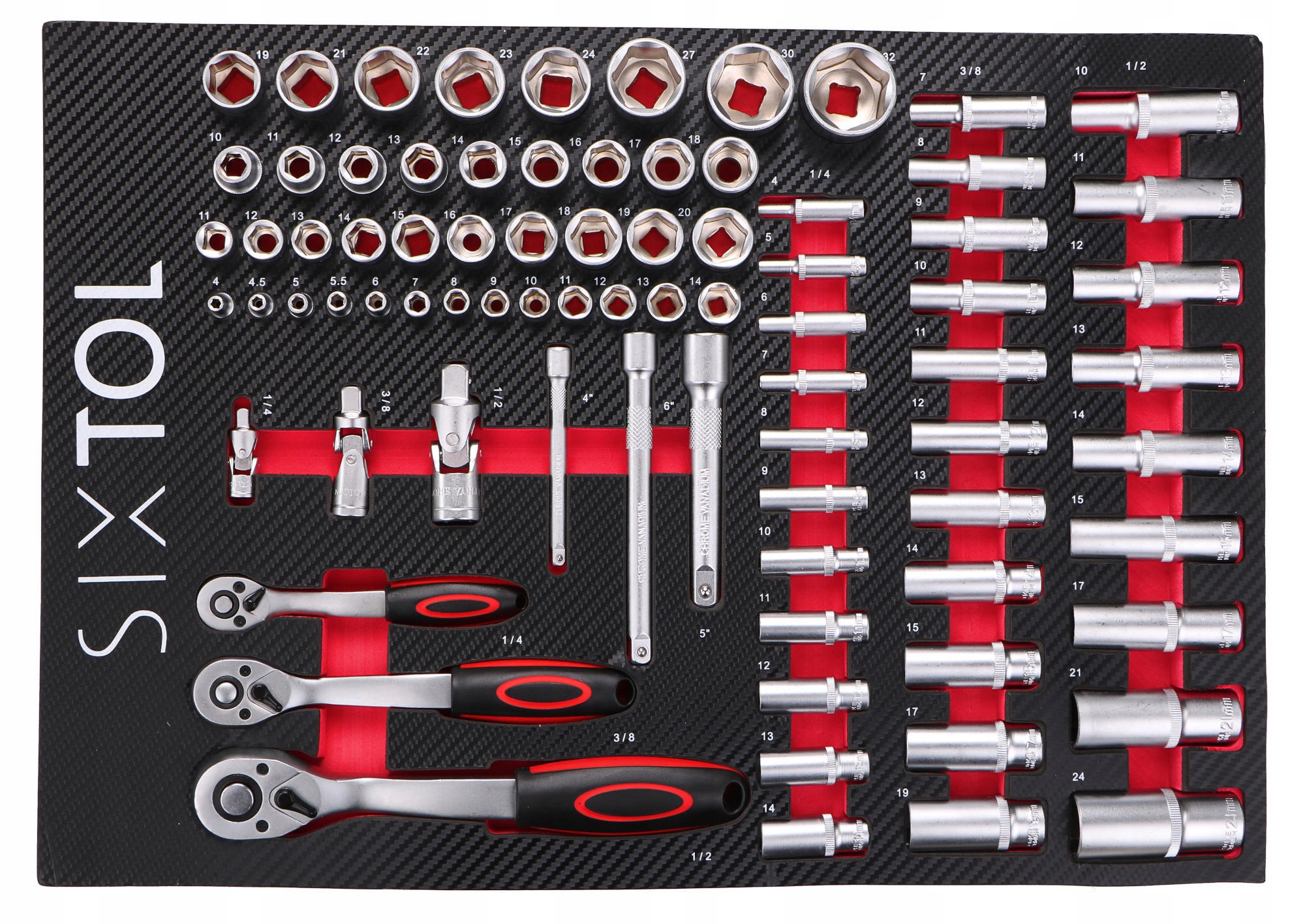 Modul s náradím do dielenského vozíka Mechanic Tool Tray 1, 80 ks