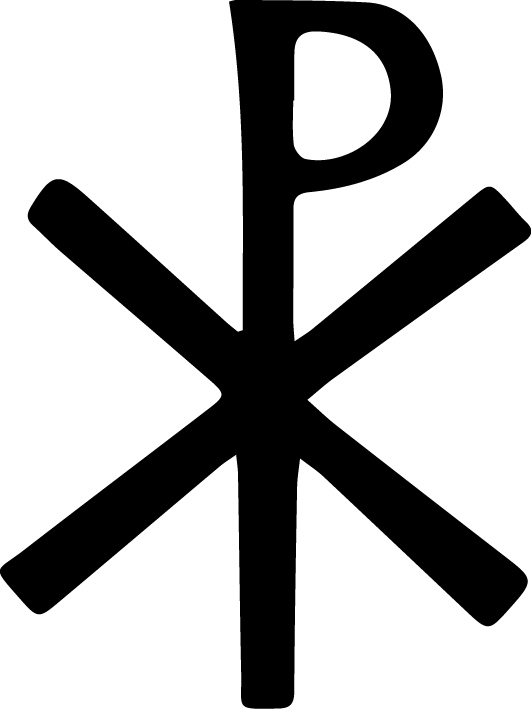 Naklejka na auto Symbol Chi-rho 12cm