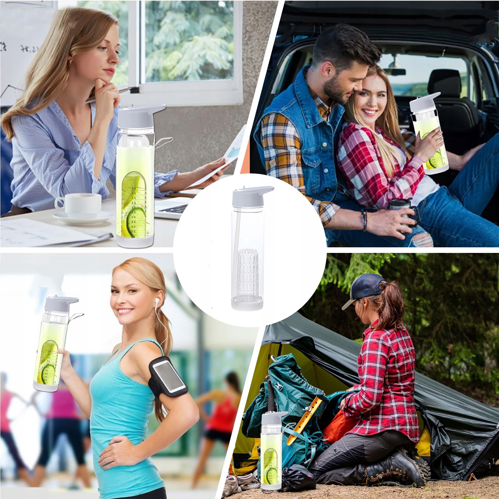 SZKLANA BUTELKA NA WODĘ SOK OWOCE LÓD 750ml SPORTOWA Z ETUI EAN (GTIN) 9414758433651