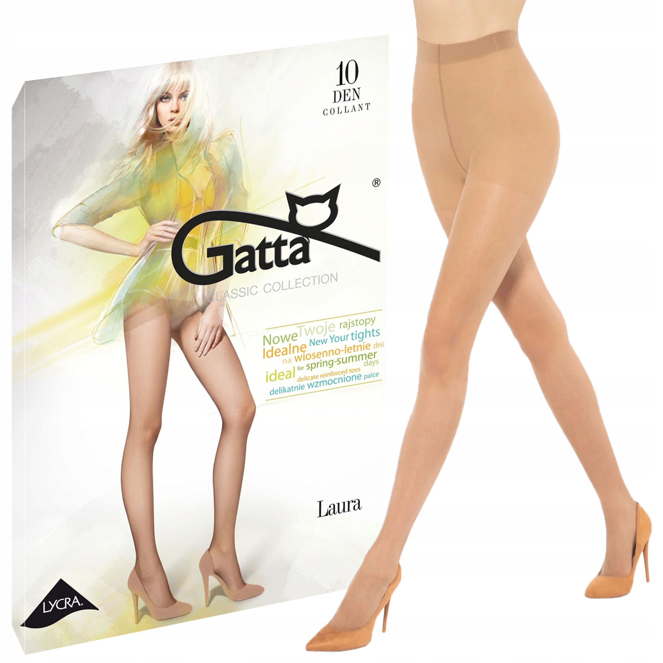

Rajstopy Gatta Laura 10 den lycra Golden 3-M