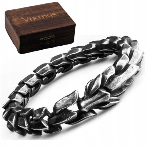 Náramek Wiking Thor Vlk pánský náramek ocel chirurgický 316L