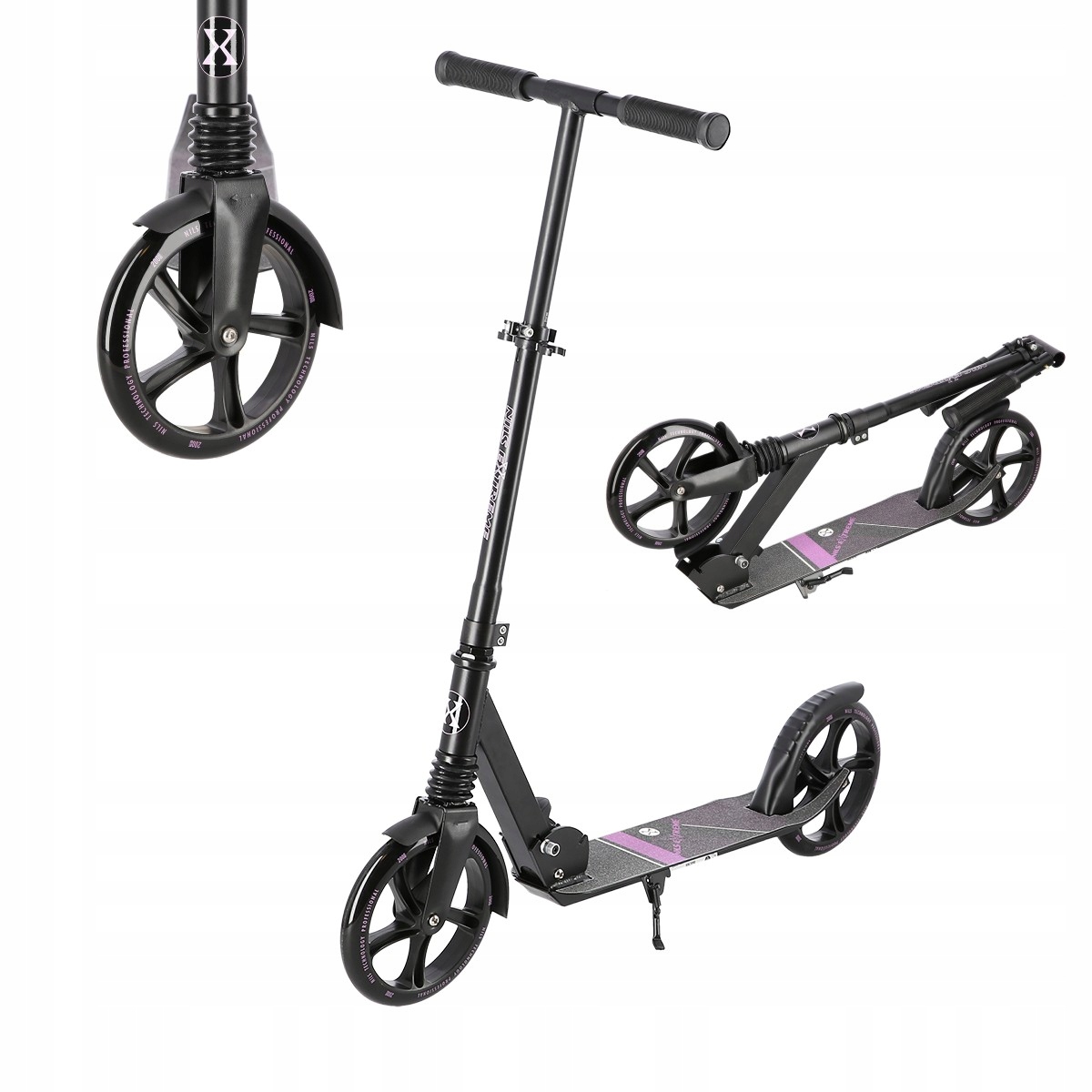 

Hulajnoga Składana dla dzieci Duże Koła Kauczuk