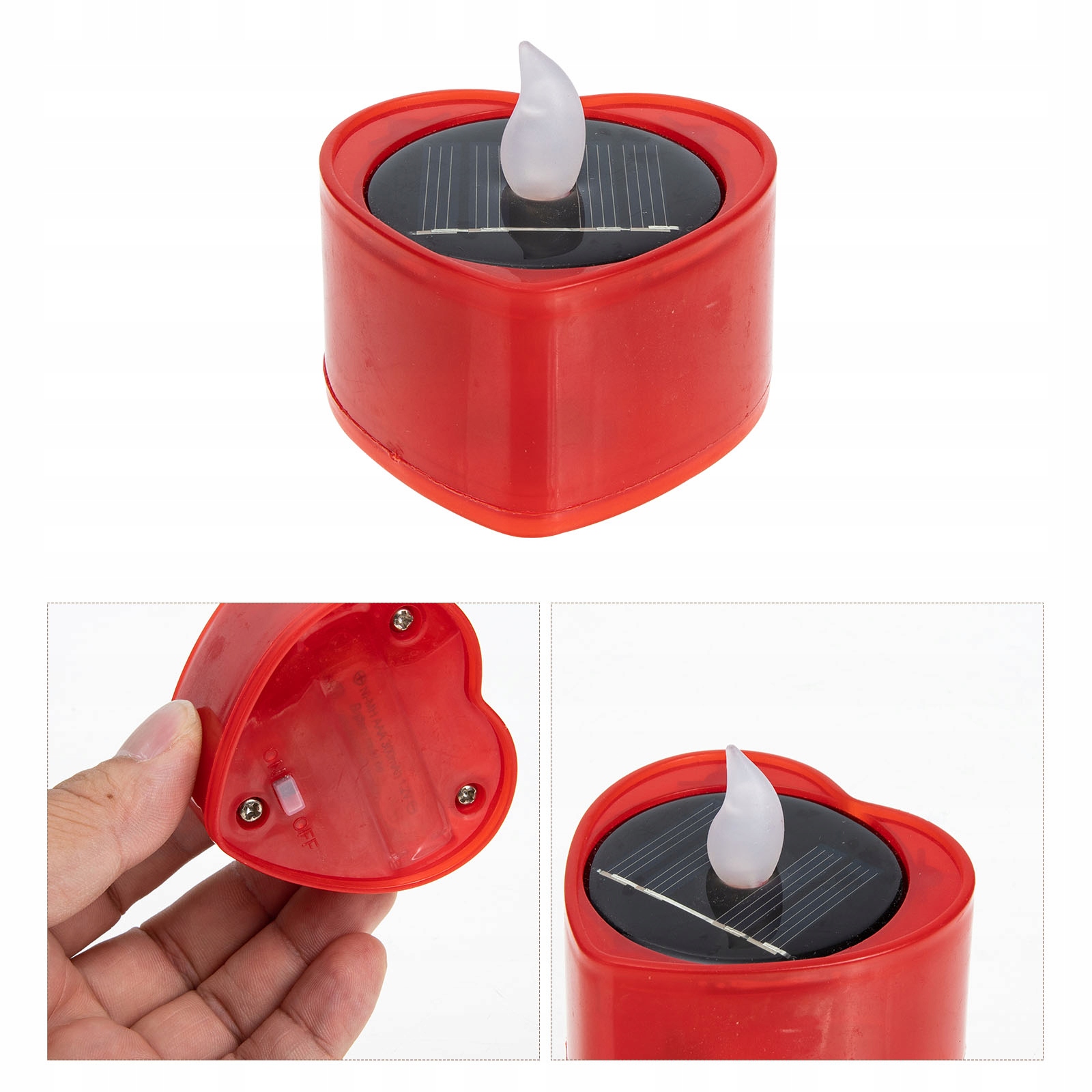 6 SZT. SŁONECZNYCH PODSTAWEK ŚWIECA LED ZASILANA SŁONECZNIE Rodzaj inny