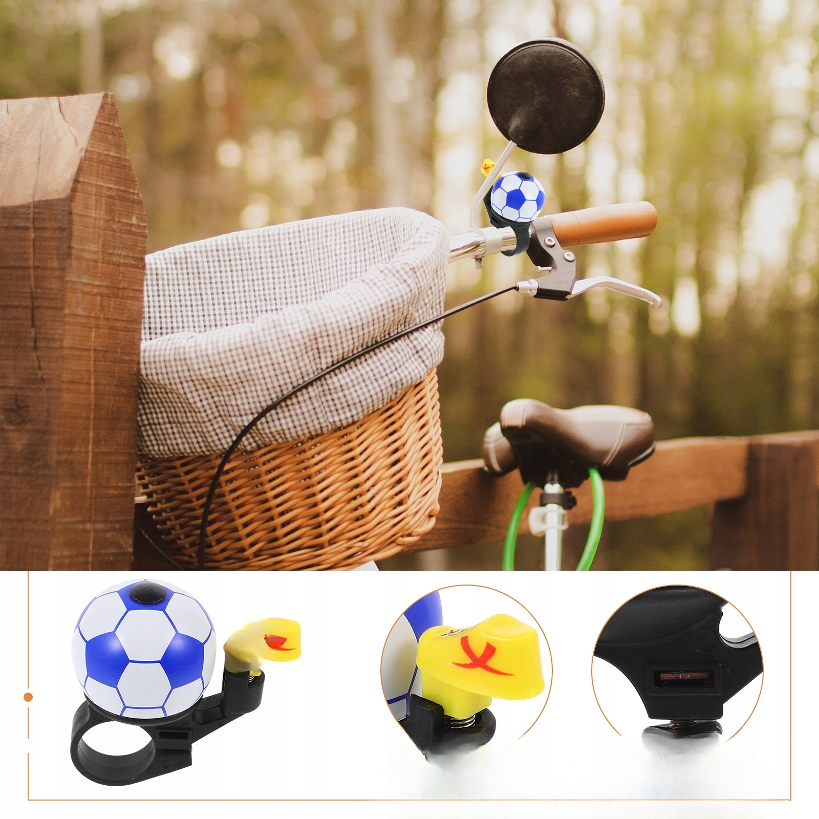 DZWONKI ROWEROWE DZIEWCZYNKI DLA DZIECI KIEROWNICA ROWERU Model 52995153