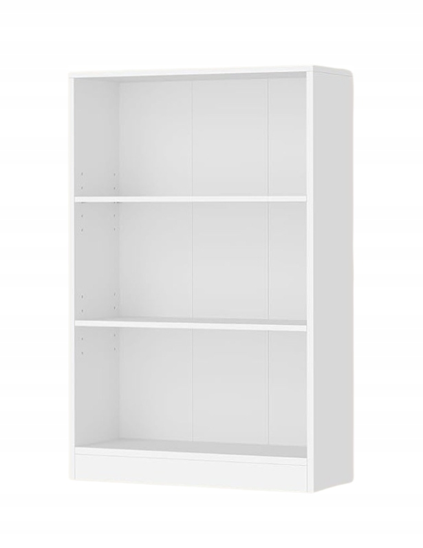 Štýlový biely regál Vasagle 60x93x24 cm – polička na knihy alebo dekorácie