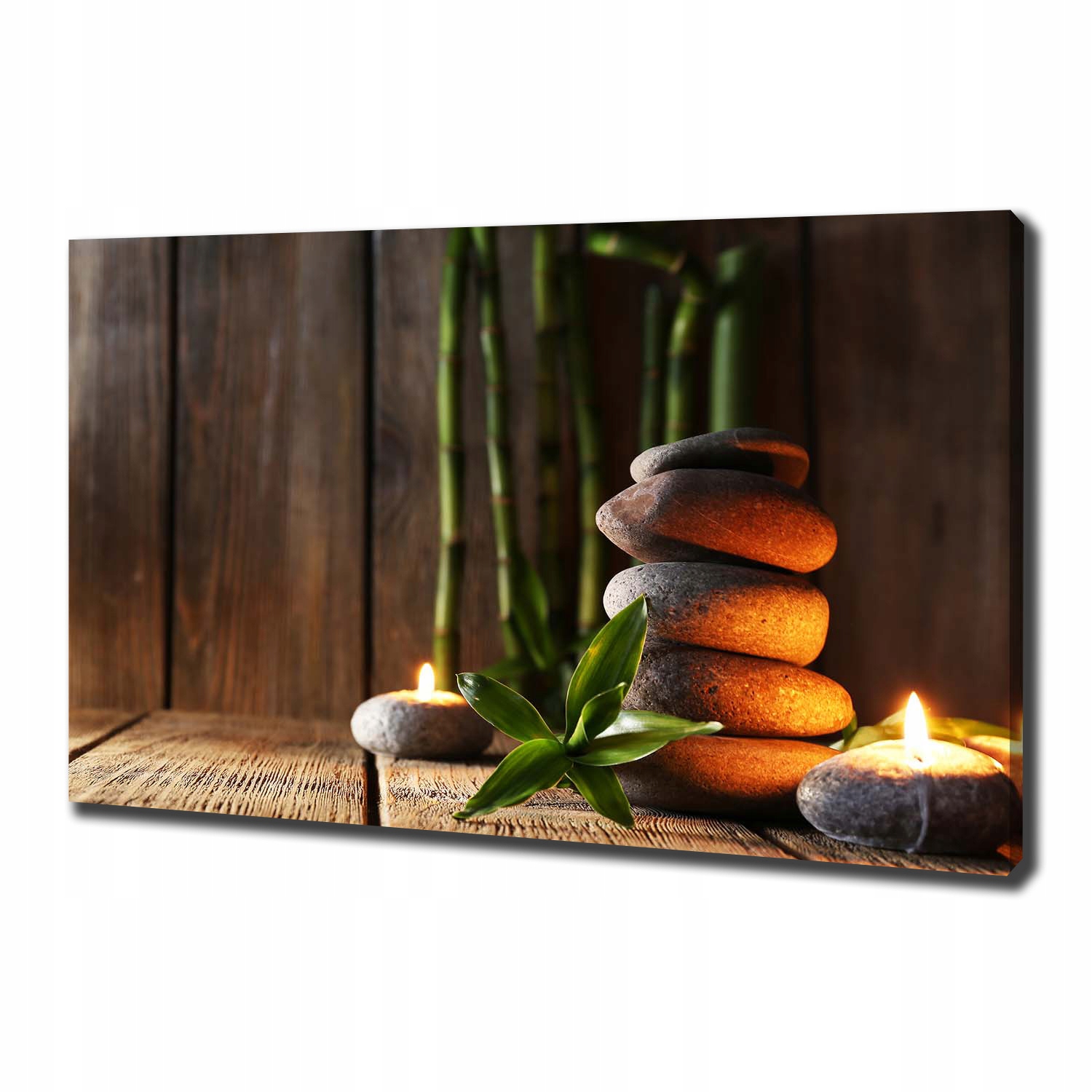 

Foto obraz na płótnie Kamienie zen bambus 100x70cm