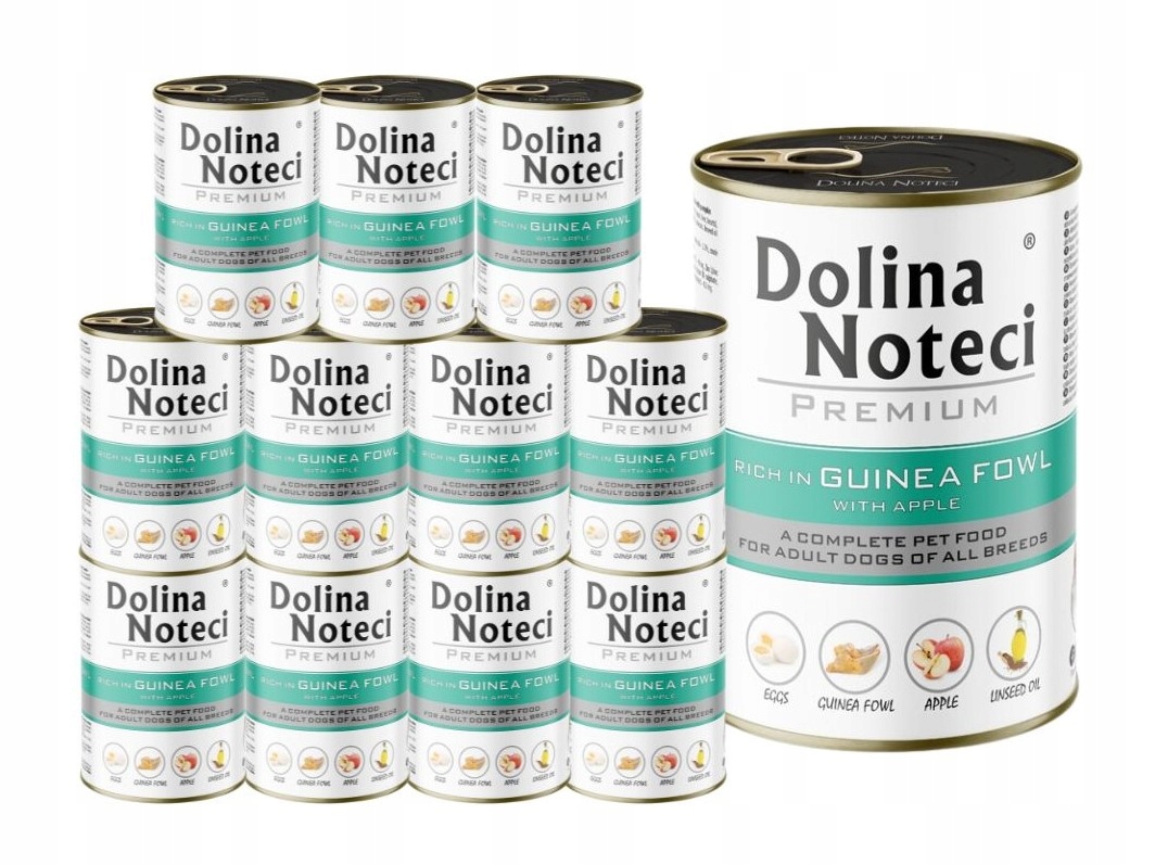 Levně Vlhké krmivo pro psy Dolina Noteci Premium perlička s jablkem 12 x 400 g