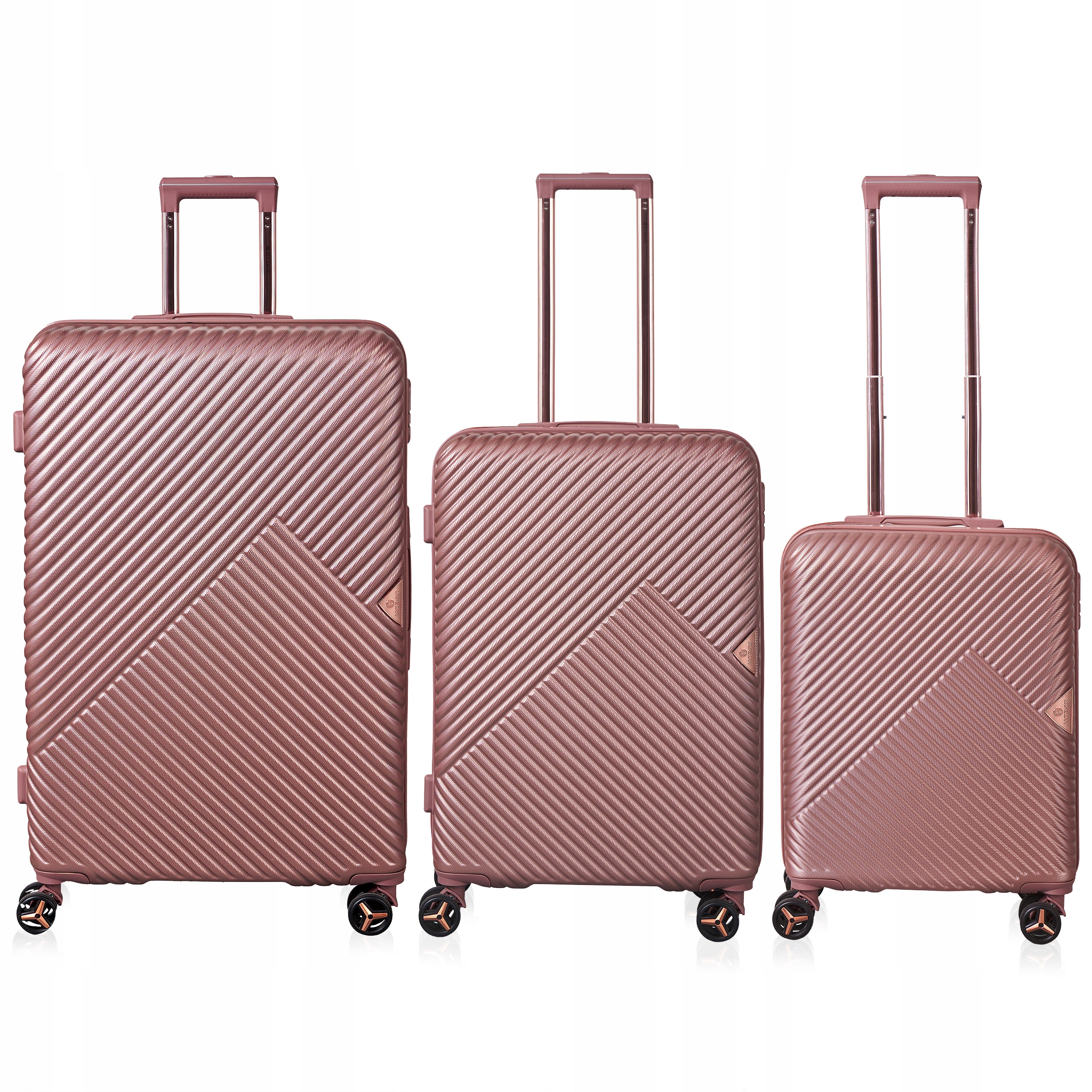 Betlewski zestaw walizek ABS różowy 3szt EAN (GTIN) 5907538243747