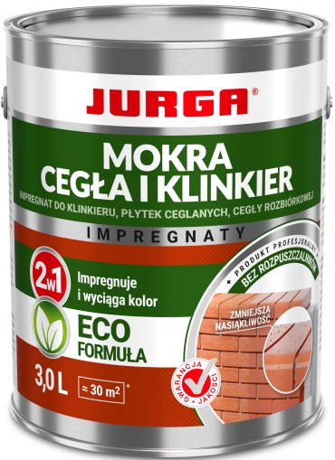 Impregnat mokra cegła i klinkier 3L Jurga