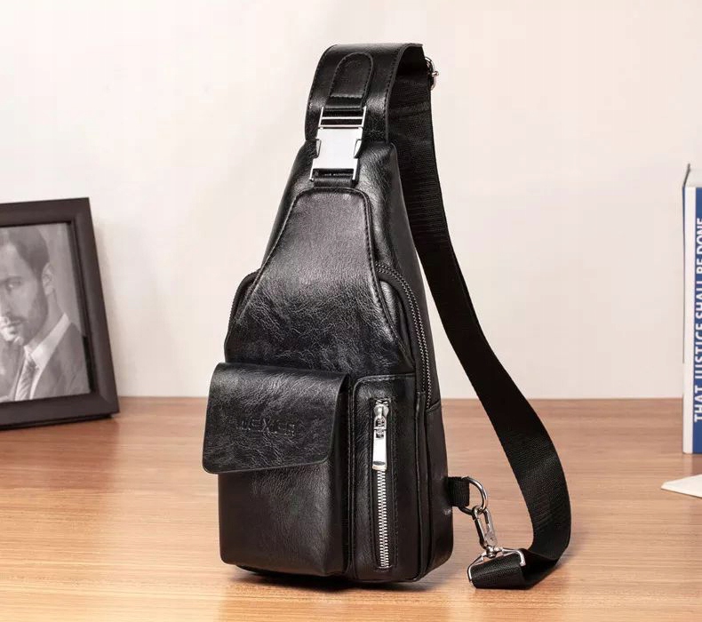 2w1 TORBA MĘSKA PLECAK NA RAMIĘ LISTONOSZKA SKÓRA BRĄZ CZARNA Model 006