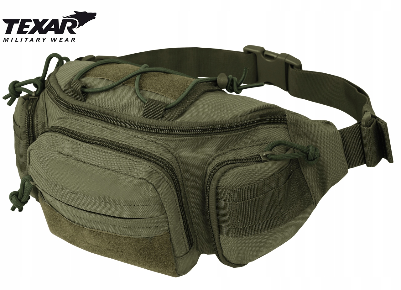 NERKA TEXAR TORBA BIODROWA NA PAS MOLLE OLIVE Model torba biodrowa