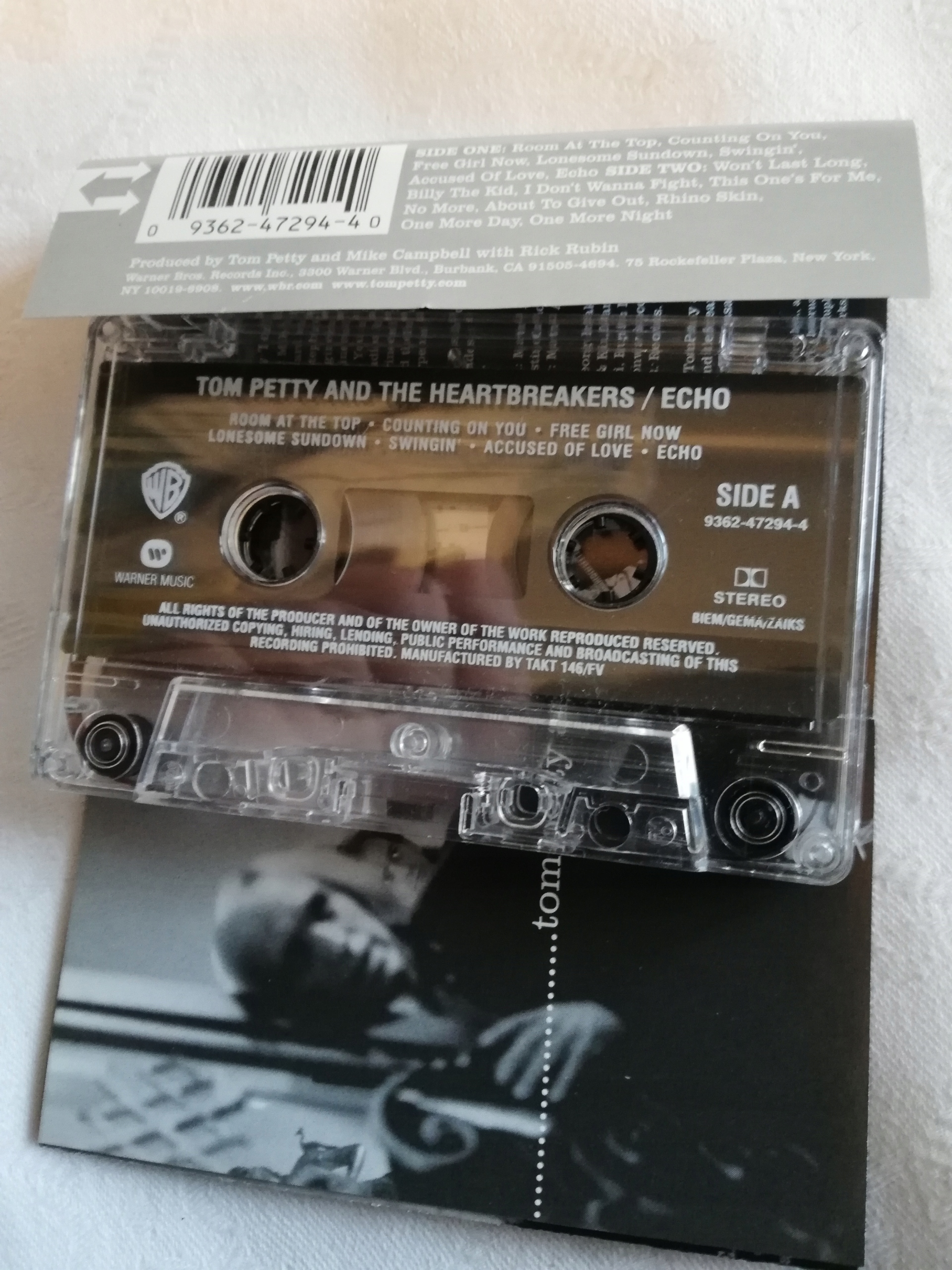 kaseta TOM PETTY AND THE HEARTBREAKERS Echo EAN (GTIN) 0093624729440