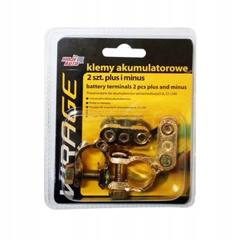 

Klemy akumulatorowe Virage 2 szt. plus i minus