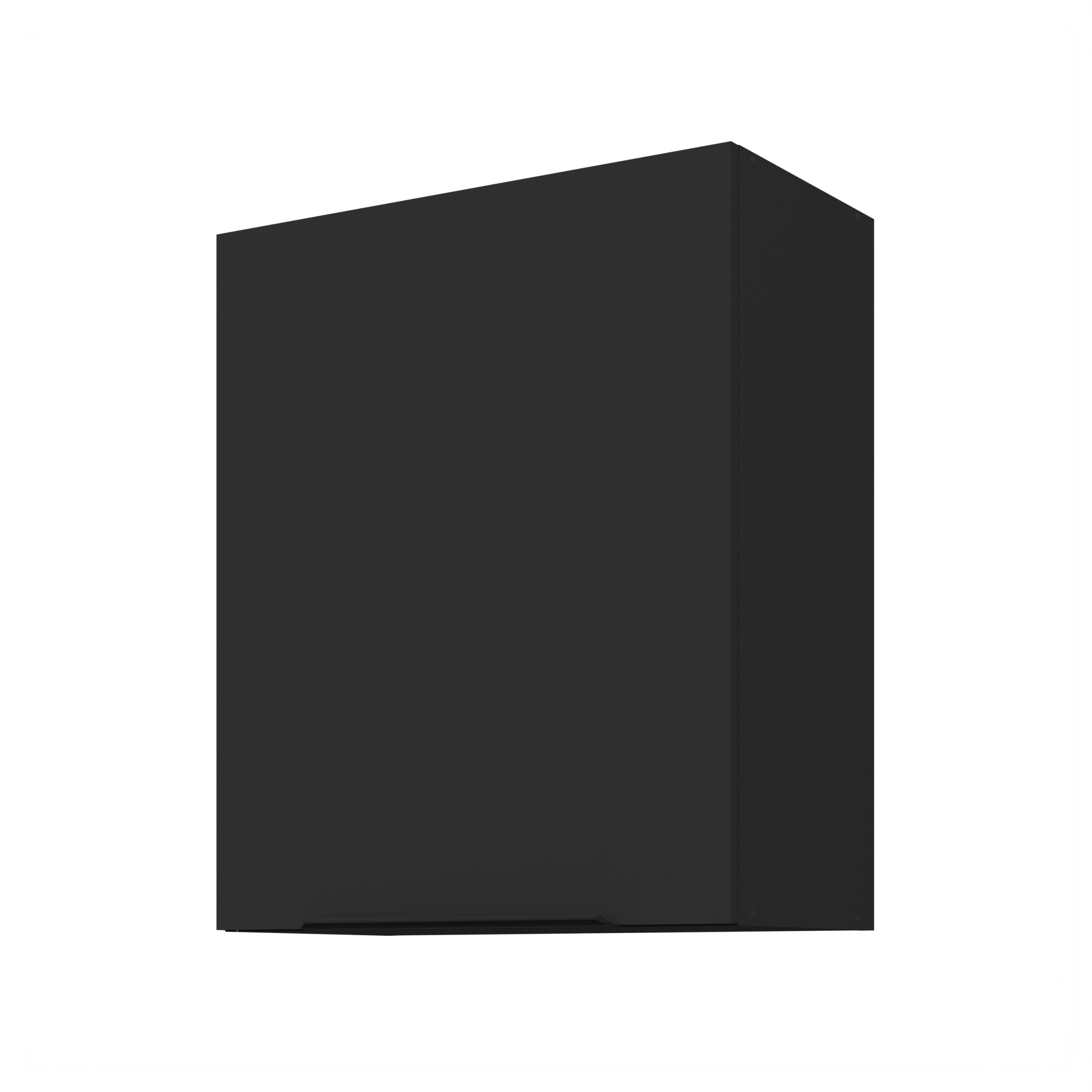 Kuchyňská skříňka 60 cm Černá závěsná kuchyňská skříňka Černá matná antifinger