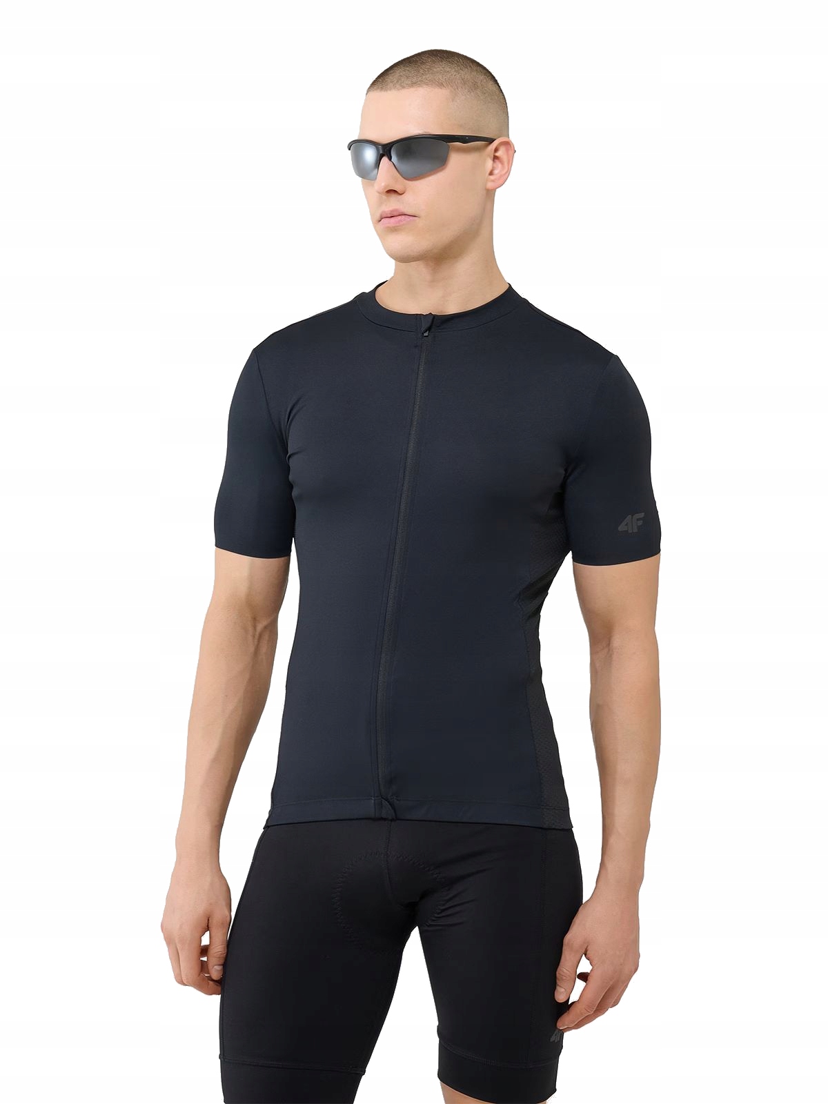 Męska koszulka rowerowa 4F SS25 FTSM1285 Czarny 20S L