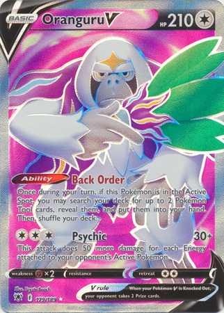 Oranguru V 179/189 Full Art Ultra Rare Pokemon