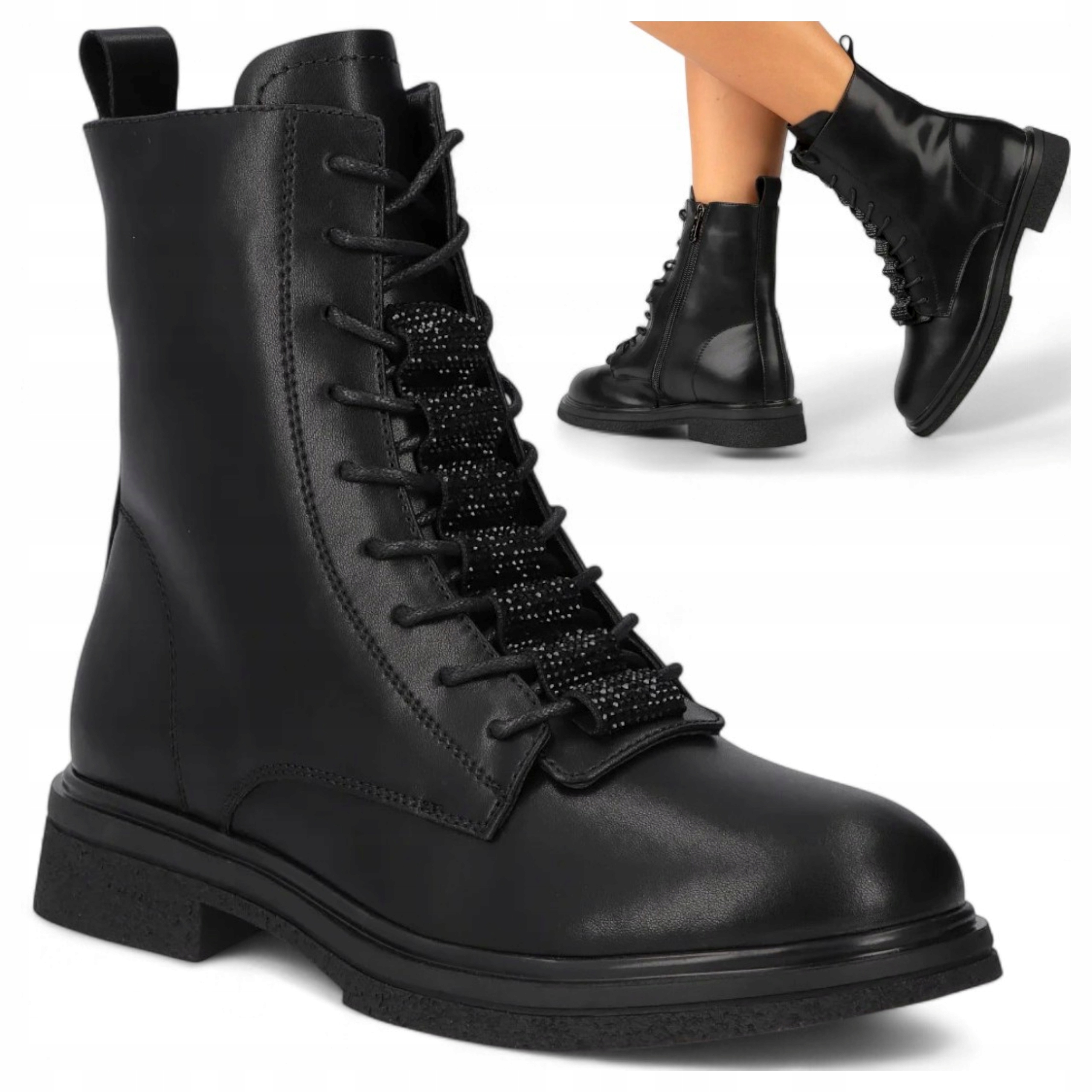 Dámské Kotníkové Boty Kožené 39 Filippo Podzimní zip Černé nad kotník teplé