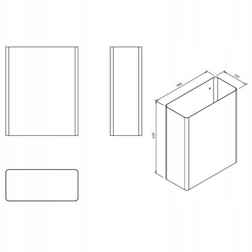 Kosz na śmieci 23 litry Faneco stal matowa Pojemność 23 l