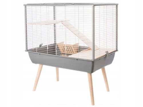 Levně Klec pro králíka morčete Zolux Neo Muki H58 šedá