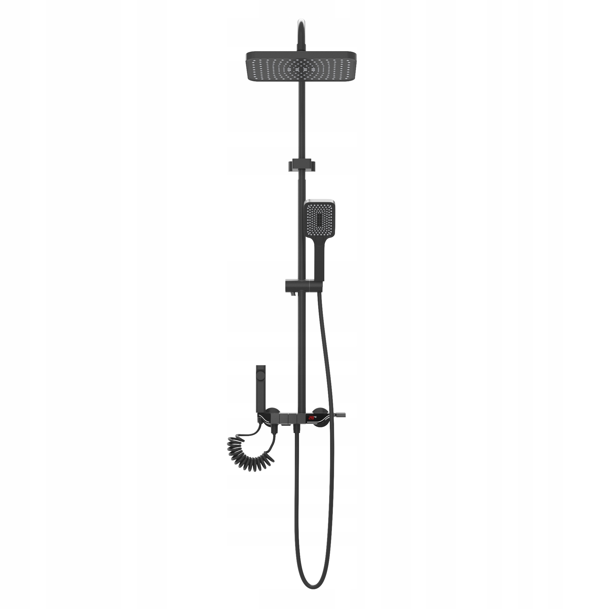 Sada Sprchovej Sprchy Do Kúpeľne S Displejom Gun Grey Navi