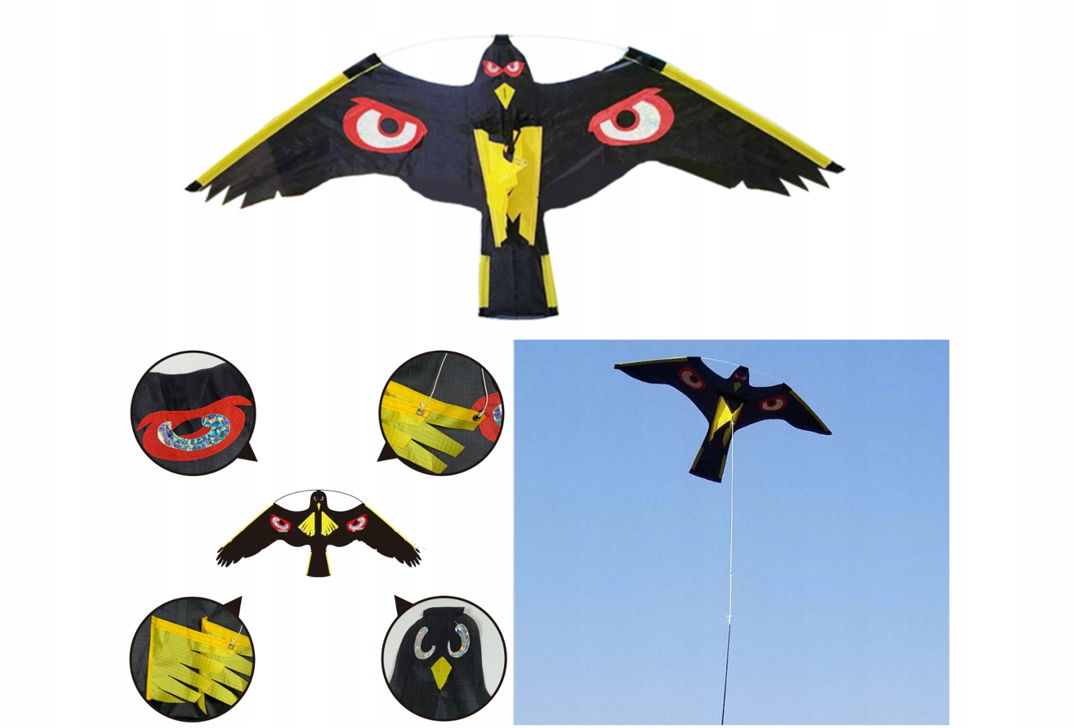 Pták odpuzovač ptáků 6 m Zahradní tyč 7J-S6M