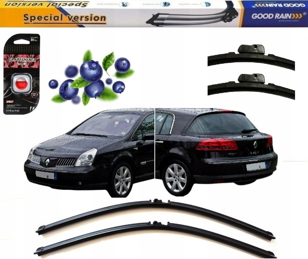 2x Wycieraczki Zapach Komplet Przód Zestaw Renault Vel Satis 2002-2009