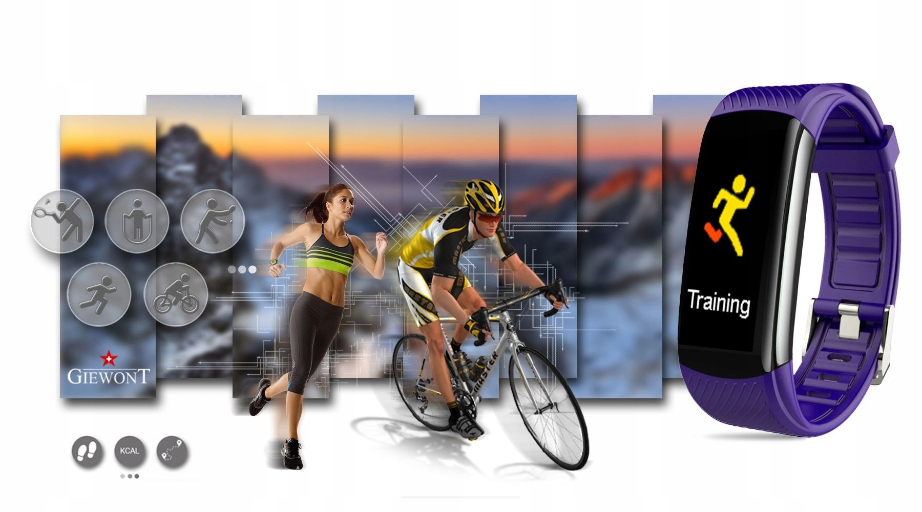 SMARTBAND OPASKA SPORTOWA SMARTWATCH MĘSKI DAMSKI Rodzaj cyfrowe