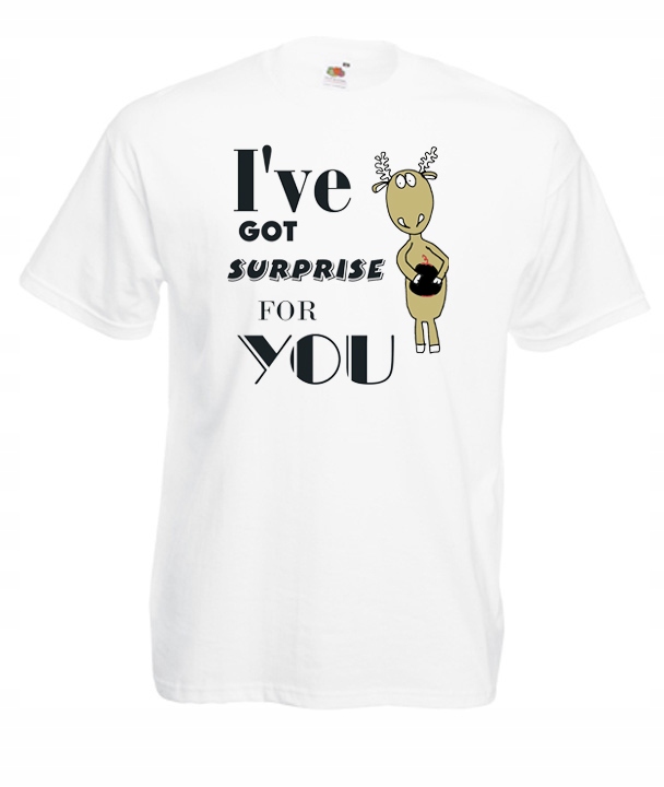 

XXXL Koszulka Męska Łoś Bombowa Niespodzianka Wzór