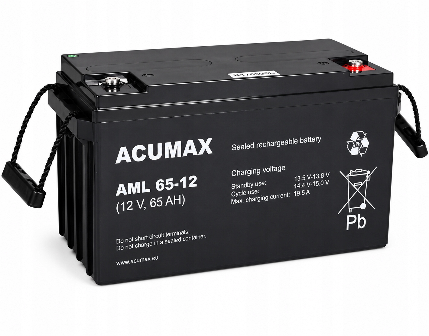 Akumulator przemysłowy Agm Acumax 12V 65Ah do zasilania awaryjnego urządzeń