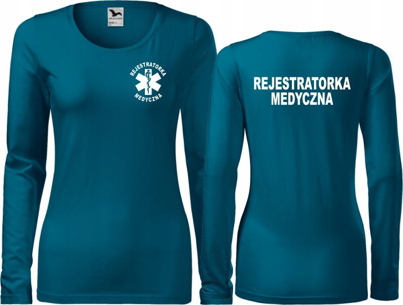 

Koszulka z długim rękawem Rejestratorka Medyczna