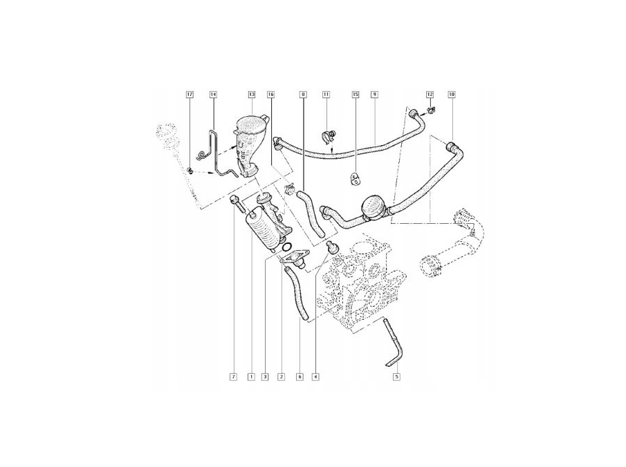 PODSTAWA ODMY OLEJU 1.9 DCI LAGUNA I II ESPACE IV TRAFIC II SCENIC I II OE Producent części Renault OE